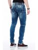 Cipo & Baxx prvotriednej kvality Slim fit rifle CD437BLUE