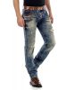 Cipo & Baxx fashionable men's denim pants CD493blue