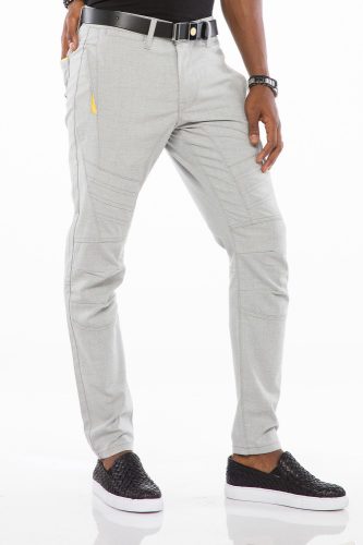 CIPO & BAXX DIVATOS FÉRFI SLIM FIT FARMER CD527 GREY