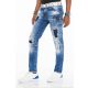 CIPO & BAXX DIVATOS FÉRFI SLIM FIT FARMER CD528 BLUE