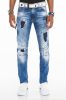 CIPO & BAXX DIVATOS FÉRFI SLIM FIT FARMER CD528 BLUE