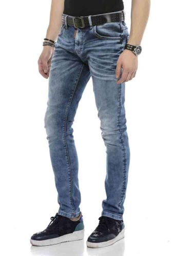 CIPO&BAXX FÉRFI SLIM FIT FARMERNADRÁG CD621 BLUE