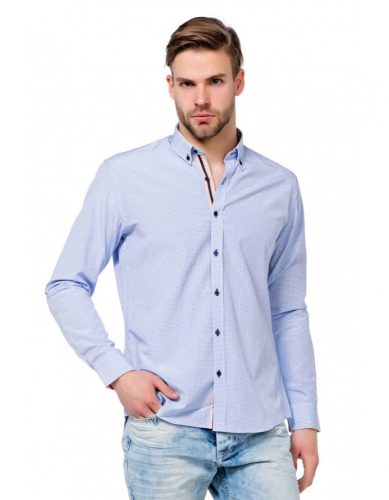 Cipo & Baxx fashionable men's shirt CH144 BLUE