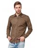 Cipo & Baxx fashionable men's shirt CH145 BROWN