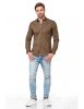 Cipo & Baxx fashionable men's shirt CH145 BROWN