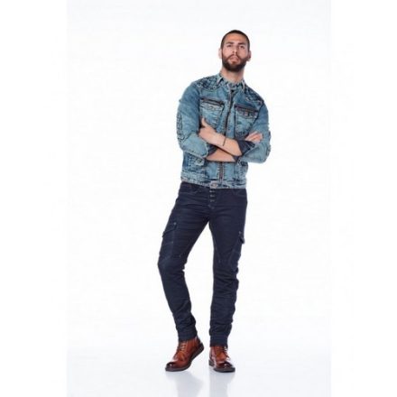 Cipo Baxx men s denim jacket CJ145 BLUE Cipo