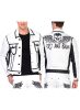 Cipo & Baxx fashionable white denim jacket CJ213 WHITE