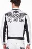 Cipo & Baxx fashionable white denim jacket CJ213 WHITE