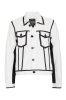 Cipo & Baxx fashionable white denim jacket CJ213 WHITE