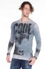 Cipo & Baxx fashionable anthracite men's pullover