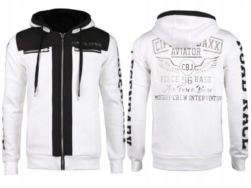 Cipo & Baxx fashionable men's hoodie CL333_ECRU