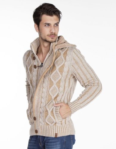 Cipo & Baxx fashionable men's knitted pullover CP161BEIGE