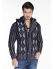 Cipo & Baxx fashionable men's knitted pullover CP161NAVYBLUE