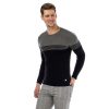 Cipo & Baxx fashionable men's knitted pullover CP181_BLACK-GREY