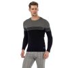 Cipo & Baxx fashionable men's knitted pullover CP181_BLACK-GREY