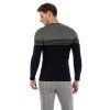 Cipo & Baxx fashionable men's knitted pullover CP181_BLACK-GREY