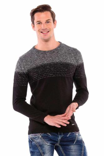 CP200 FÉRFI PULÓVER BLACK-GREY MEN'S PULLOVER