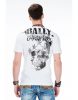 Cipo & Baxx fashionable white T-shirt CT374 WHITE