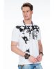 Cipo & Baxx fashionable white T-shirt CT374 WHITE