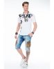 Cipo & Baxx fashionable white T-shirt CT374 WHITE