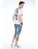 Cipo & Baxx fashionable white T-shirt CT374 WHITE