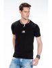 Cipo & Baxx fashionable black T-shirt w/ jewelstones