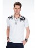 Cipo & Baxx fashionable white T-shirt w/ jewelstones