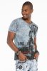 Cipo & Baxx fashionable men's T-shirt CT483grey