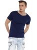 Cipo & Baxx fashionable men's T-shirt CT525navyblue