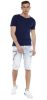 Cipo & Baxx fashionable men's T-shirt CT525navyblue